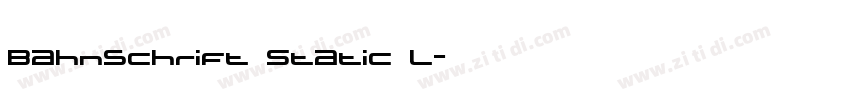 Bahnschrift Static L字体转换